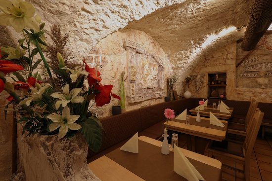 Griechisches Ambiente Restaurant Innenraum